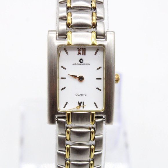 J.B Champion Watch Womens Silver Tone Stainless Steel Quartz Swiss Movement - Picture 3 of 8